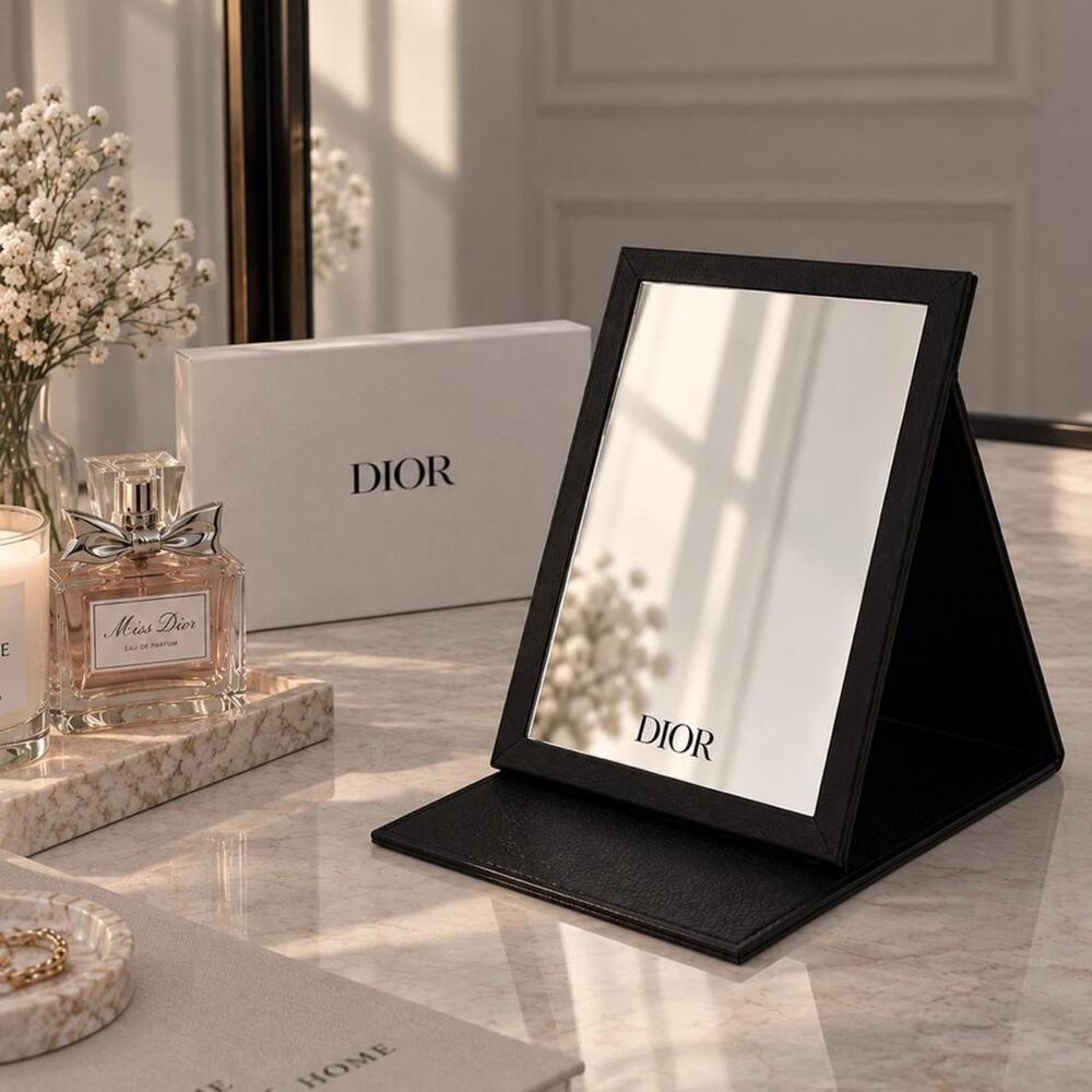 Dior black folding vanity makeup